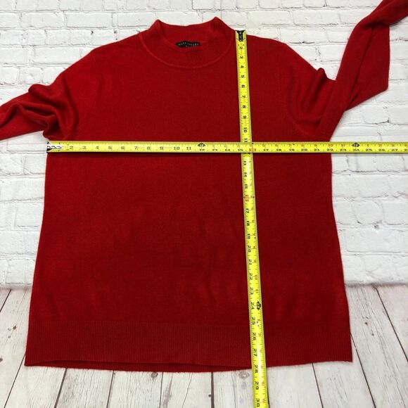 Napa Valley Women Long Sleeve Mock Neck Sweater Size 1X Red M148 -19 - Picture 2 of 13